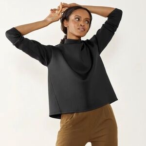 ADAY Like A Boss MEDIUM Black Minimalist Pullover